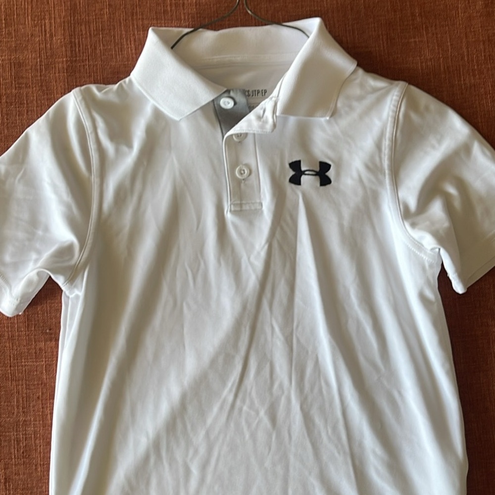 Under Armour Kids White Polo Shirt